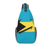 ZHAOUR Flag of the Bahamas Print Cross Chest Bag - Lightweight Hiking Daypack with Zippers, Travel Sling for Unisex Daily & Outdoor Use