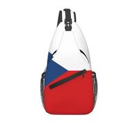 ZHAOUR Flag of the Czech Republic Print Cross Chest Bag - Lightweight Hiking Daypack with Zippers, Travel Sling for Unisex Daily & Outdoor Use