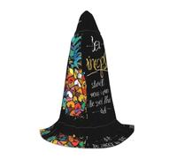 ZHAOUR L Halloween Hooded Cape â€“ Unisex Colorful Fruit Pineapple Print Cosplay Robe for Witch, Magician â€“ Party Masquerade Costume