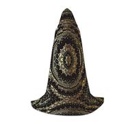 ZHAOUR L Halloween Hooded Cape - Unisex Kaleidoscope Mandala Print Costumes for Party, Carnival, Comic Exhibition, Cosplay, and More