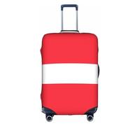 ZHAOUR L Suitcase Cover Protector â€“ Elastic Austrian Flag Print Luggage Travel Accessories for Business Trips