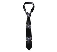 ZHAOUR Men's Necktie - Long Skinny Tie, Universe with Stars and Galaxy Interstellar Full-Print Design, Perfect for Business and Formal Wear, Easy to Match