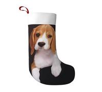 ZHAOUR ovely Pet Dog Beagle Print Christmas Stocking Party Decoration - Large Hanging Ornament for Xmas Tree, Fireplace & Home