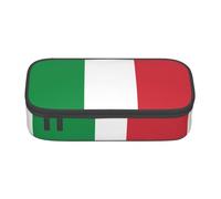 ZHAOUR Pencil Case with Italian Flag Full-Print Design â€“ Multi-Purpose Organizer â€“ Durable Oxford Cloth, Multiple Compartments
