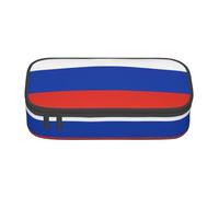 ZHAOUR Pencil Case with Russian Flag Full-Print Design – Multi-Purpose Organizer – Durable Oxford Cloth, Multiple Compartments