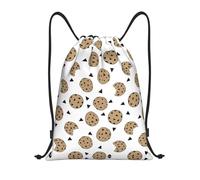 ZHAOUR S Adjustable Drawstring Cookies Food Chocolate Chip Biscuits Print Bags Backpack