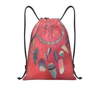 ZHAOUR S Adjustable Drawstring Shaman amulet Print Bags Backpack