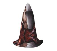 ZHAOUR S Halloween Hooded Cape - Unisex Horse Saddle with a Cowboy Hat Wild Print Costumes for Party, Carnival, Comic Exhibition, Cosplay, and More