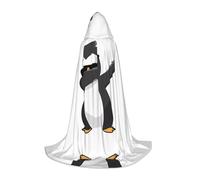 ZHAOUR S Halloween Hooded Cape - Unisex penguin dabbing Print Costumes for Party, Carnival, Comic Exhibition, Cosplay, and More