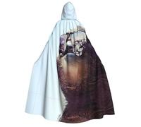 ZHAOUR Sloth with sunglasses Print Halloween Hooded Cloak Costumes Cape - Unisex Adult Party, Carnival, Comic Exhibition,Cosplay Robe