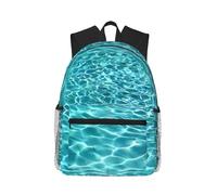 ZHAOUR Swimming pool water Print Canvas Backpack with Adjustable Strap