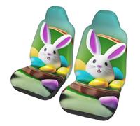 ZHAOUR Universal Easter Joy Print Car Seat Covers for Auto Front Seats