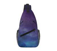 ZHAOUR Universe with Stars and Galaxy Interstellar Print Cross Chest Bag â€“ Unisex Travel Sling Backpack, Diagonal Front-Body Carry for Daypack & Casual Use