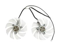 ZHAOWOZ For PowerColor for Hellhound for Spectral White for AMD Radeon RX 6650 XT 8GB GDDR6 GPU FAN 98MM 4PIN FD10015H12D Easy to replace