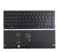 ZHAOWOZ UK/US/Spanish/Latin/Brazilian laptop Keyboard for HP for ProBook 440 G8 445 with backlight AEX8QE00010 Easy to replace(US keyboard)