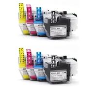 ZHAOXCAIN 1 2 3 Set Compatible With LC421XL LC421 XL 421XL 421XL Ink Cartridge For DCP-J1050DW MFC-J1010DW DCP-J1140DW Printer Models Aftermarket Replacement(2Set)