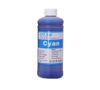 ZHAOXCAIN 1000ML DTF Ink For Direct Transfer Film PET Film Compatible With Printer Supplies For Desktop And Large Format DTF Printers(1000ML C)
