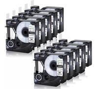 ZHAOXCAIN 12mm Permanent Polyester Label Tape Black On White A18483 Compatible With 18482 18483 18484 Label Makers 1000 4200 5200 Labels(10PK Black on White)