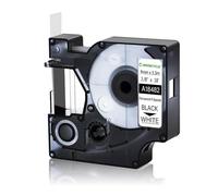 ZHAOXCAIN 12mm Permanent Polyester Label Tape Black On White A18483 Compatible With 18482 18483 18484 Label Makers 1000 4200 5200 Labels(1PK Black on White)