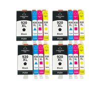 ZHAOXCAIN 12pcs 920XL Ink Cartridge Compatible with 920XL 920 920 Officejet 6500 6500A 6000 7000 7500 7500A Printers(4set)