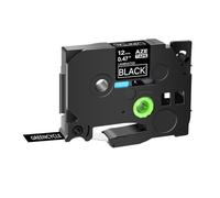 ZHAOXCAIN 1PK-10PK White On Black Label Tapes Compatible With TZ 335 Tze-335 12mm Standard Label Tape For Use With PT-1000 Machines(1Pcs-White on Black)