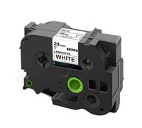 ZHAOXCAIN 24mm Tape Compatible With 251 Laminated Tape Printer Ribbon For Label Printer Black On White Label Cartridge For Part Number 8K1927225B