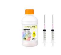 ZHAOXCAIN 250ml Universal Refill Dye Ink Kit Compatible With 301 302 304 305 Refurbish Refurbish printer Cartridges And Ink Cartridges(1pcs yellow)