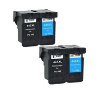 ZHAOXCAIN 3 Pack Ink Cartridges PG445 XL CL446 XL PG-445 CL-446 Compatible with Ip2840 2840 MG2440 2440 MG2540 2940 Mx494 Printer(2Black 2Color)