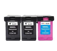 ZHAOXCAIN 300XL Ink Cartridge Replacement Compatible with 300 XL HP300 D1660 D2560 D5560 F2420 F2480 F4210 F2492 Printers(2BK 1Color)