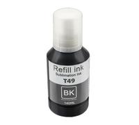 ZHAOXCAIN 4-8 Sublimation Ink T49 140 Ml T49M T49L T49P Compatible With Printer Models SureColor F170 F570 SC-F130 SC-F530 SC-T3180D Aftermarket Replacement(BK-4PCS)