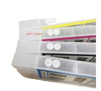 ZHAOXCAIN 4pcs 220ml Refill Ink Cartridge With Hole DX5 Head Compatible With Roland Mimaki Mutoh(With 2 holes top)