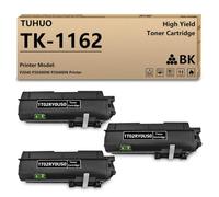 ZHAOXCAIN Black Toner Cartridge TK1162 TK-1162 Compatible With Printers Like ECOSYS P2040dn P2040dw Page Yield 4000 Pages(Black-3PK(450g))