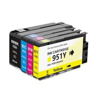 ZHAOXCAIN Compatible Ink Cartridge 950 951 XL 950XL 951XL Color For Officejet Pro 8650 8610 Refurbish printer(950 951-4PK)
