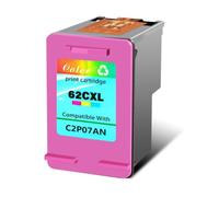 ZHAOXCAIN Compatible Ink Cartridge Black Tri-Color Yield 62XL For 62XL 62 XL 5660 5640 5665 7640 7643 7645 8005 With CHIP(1Pcs Color)