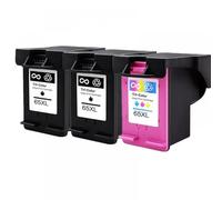 ZHAOXCAIN Compatible Ink Cartridge For 65XL Compatible With Printer Models - 2620 2621 2622 2623 2624 2625 5010 5020 5030 5032 5034 5052 5055(2Black 1Color)