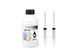 ZHAOXCAIN Compatible Pigment Ink PFI-120 250ml PFI120 For Refurbish printer Models IL TM200 TM205 TM300 TM305 200 205 300 305 5 Bottles Set BK C M Y MBK(Matte Black)