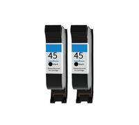 ZHAOXCAIN Compatible With Deskjet 710c Printer Models Replacement For Part Number 51645A 45 45A Black Inkjet Ink Cartridge(2pcs)