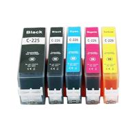 ZHAOXCAIN Compatible With Printer Models IX6520 IP4820 IP4920 MG5120 MG5220 MG5320 MG6120 MG6220 MG8220 MG8120 For Part Number PGI225 Aftermarket Replacement(5pcs)