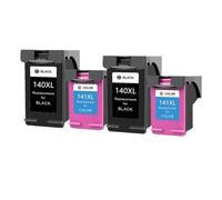 ZHAOXCAIN Compatible With Printer Supplies 140XL 141XL Ink Cartridge For Part Number 140 141 140 For Photosmart C4583 C4283 C4483 C5283(2 BK 2 Color)
