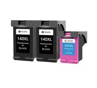 ZHAOXCAIN Compatible With Printer Supplies 140XL 141XL Ink Cartridge For Part Number 140 141 140 For Photosmart C4583 C4283 C4483 C5283(2 BK 1 Color)