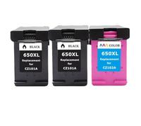 ZHAOXCAIN Compatible With Printer Supplies 650XL 650 For Deskjet 1015 1515 2515 2545 2645 3515 4645 Replacement For Part Number 650 650XL(2bk and 1color)