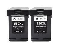ZHAOXCAIN Compatible With Printer Supplies 650XL 650 For Deskjet 1015 1515 2515 2545 2645 3515 4645 Replacement For Part Number 650 650XL(2Pcs black)