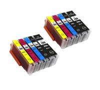 ZHAOXCAIN Compatible With Printer Supplies For TS9120 TS8120 TS6120 TS6220 TR8520 TR7520 PFI280 280 281 PGI-280 CLI-281 Ink Cartridge(Five-color 2SET)