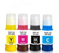 ZHAOXCAIN PFI-050 70ML Refill Ink For TC-20 TC-20M Refurbish printer Compatible PFI050 Pigment Ink(1set-4pcs)