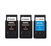 ZHAOXCAIN PG440 CL441 Cartridge Replacement Compatible with PG 440 CL 441 440XL Ink Cartridge Compatible with MG4280 MG4240 MX438 MX518 MX378(2Black 1Color)