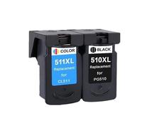 ZHAOXCAIN PG510 CL511 Ink Cartridge Replacement Compatible With PG 510 Pg-510XL CL 511XL Compatible With MP240 MP250 MP260 MP280 MP480 MP490 IP2700 MP499
