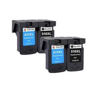 ZHAOXCAIN PG510 CL511 Ink Cartridge Replacement Compatible With PG510 Pg-510XL CL511XL Compatible With MP240 MP250 MP260 MP280 MP480 MP490 IP2700 MP499