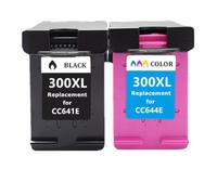 ZHAOXCAIN Replacement 300XL Ink Cartridges 100 110 120 Compatible With Printer Supplies 300 300 XL Deskjet F4280 F4580 D2560 D2660 D5560 Photosmart C4680(1bk and 1color)