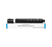 ZHAOXCAIN Toner Cartridge Compatible With C3020 C3025i C3320 C3320L C3325 C3330L C3350 C3520 Printers Models TUHUO NPG-67 G67 GPR-53 C-EXV49(Cyan-400g)