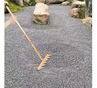 ZHAOXI Upgraded Full ize Zen Garden Rake, Enhanced 48" Large Japanese Nature Wood Zen Rake for Outdoor, Heavy Duty Wooden Rake for Garden Rock and Pattern DIY